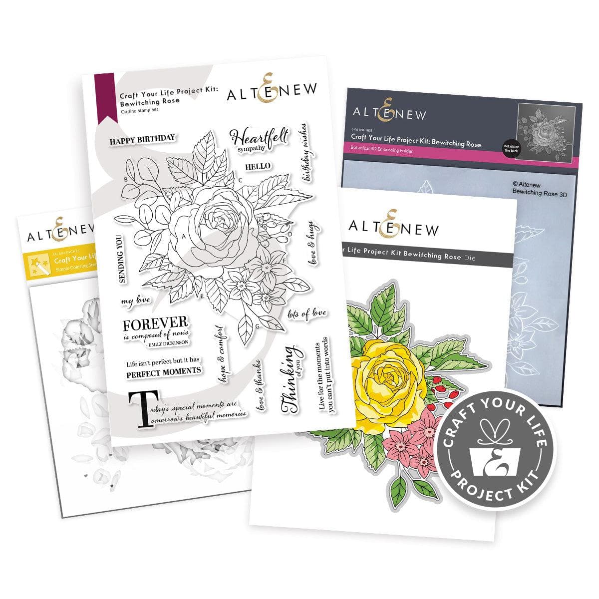 Altenew Craft Your Life Project Kit: Bewitching Rose