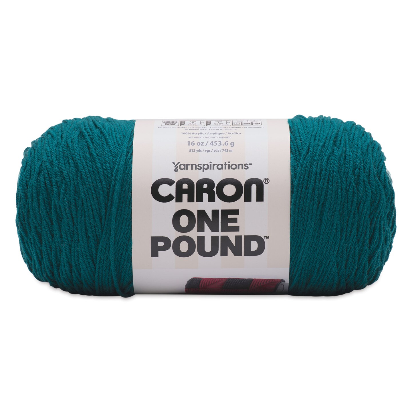 Caron One Pound Acrylic Yarn - 1 lb, 4-Ply, Deep Sea Teal