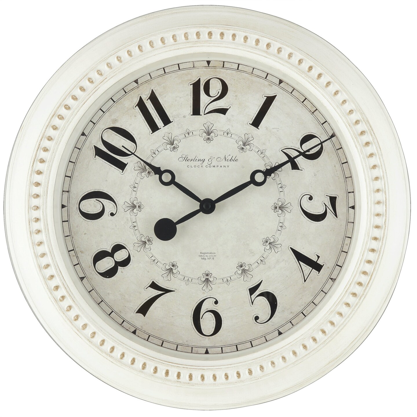 Mainstays 15.5&#x22; Antique White French Country Wall Clock