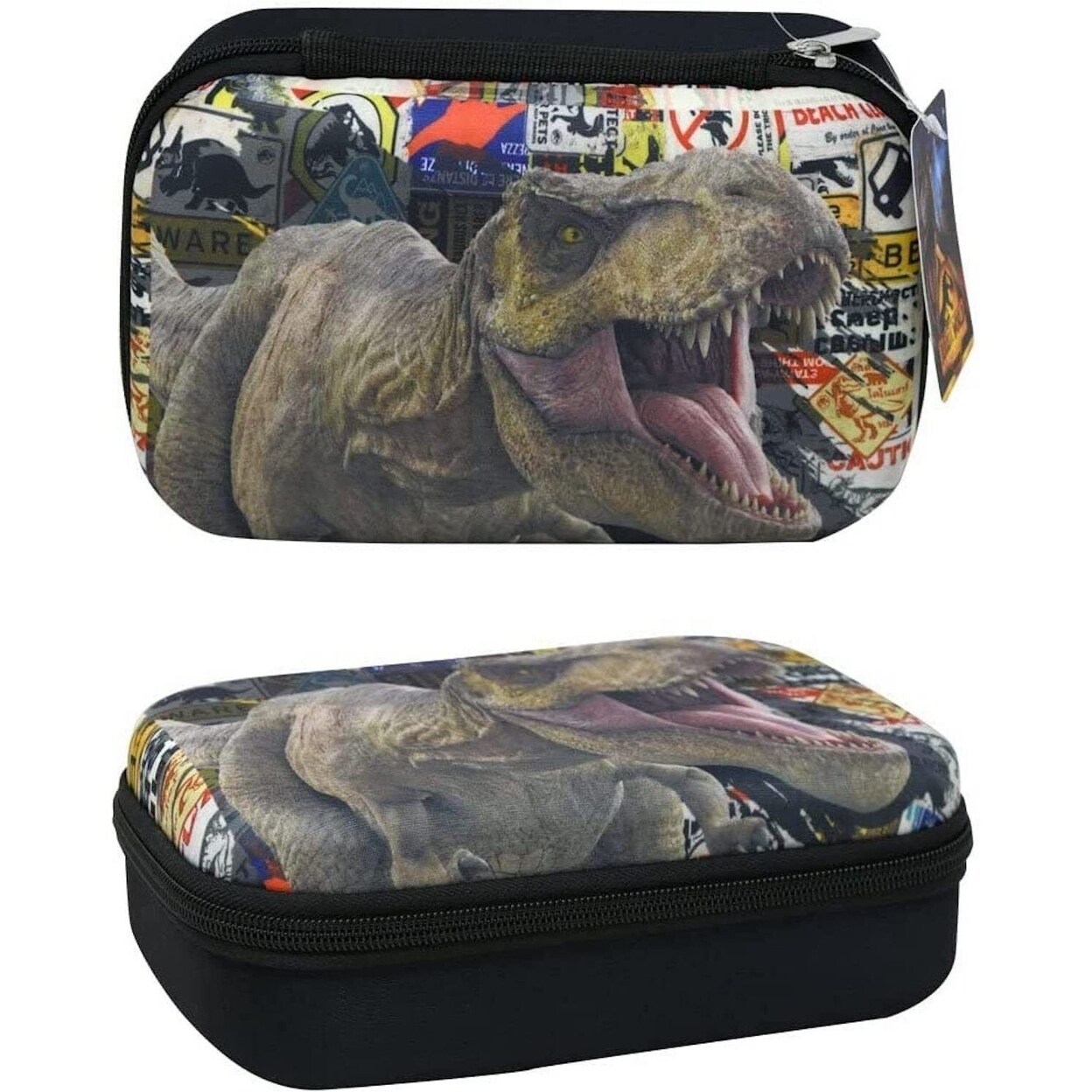 Jurassic World Molded Eva Pencil Case Black Dinosaur Design School Supplies