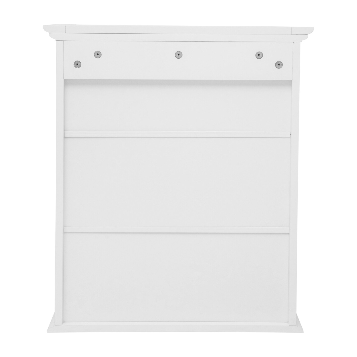 Merrick Lane Delilah Wall Mounted Bathroom Medicine Cabinet with Adjustable Cabinet Shelf, Lower Open Shelf, and Magnetic Closure Doors