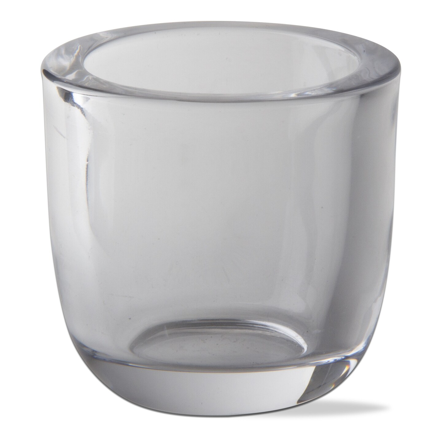 Classic Tealight Holder Clear Glass Candle Holder, 3.14L x 3.14W x 3.07H inches