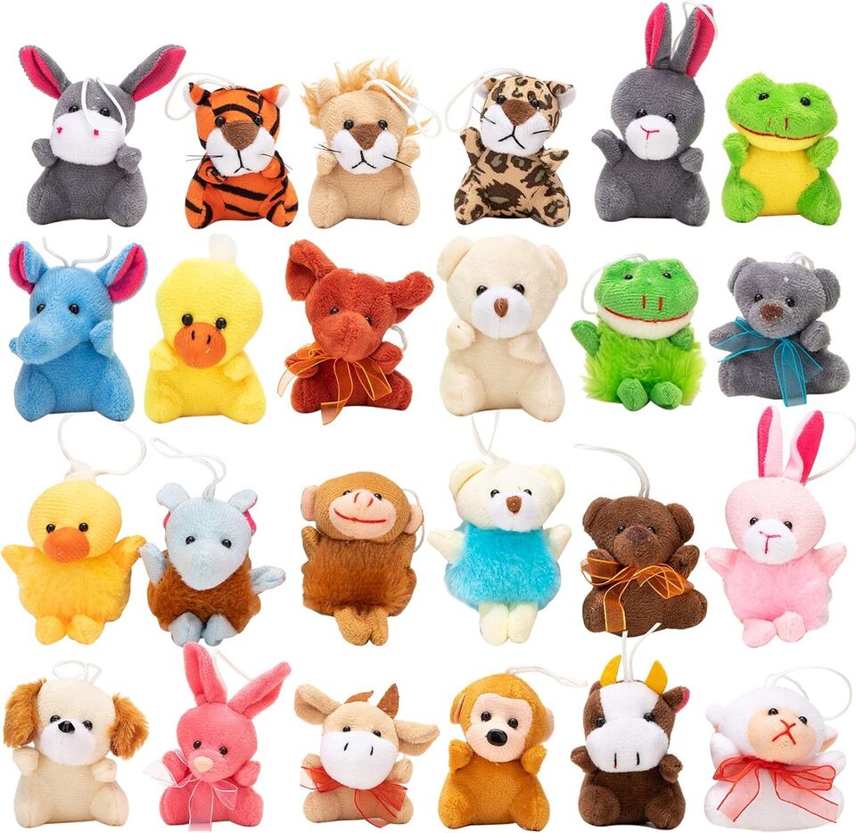 Adorable Easter Eggs with Plush Animal Toys