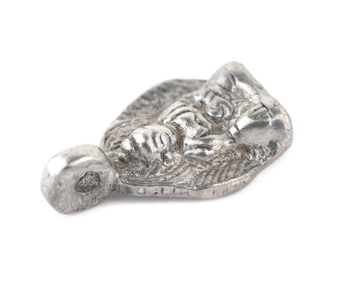 TheBeadChest Silver Buddha Pendant (16x25mm)