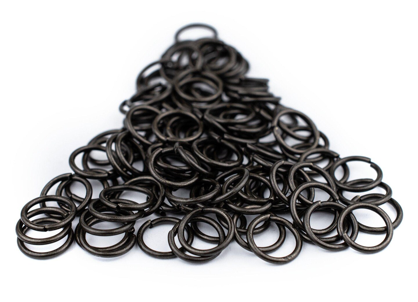 TheBeadChest Black 10mm Round Open Jump Rings, Pack of 100