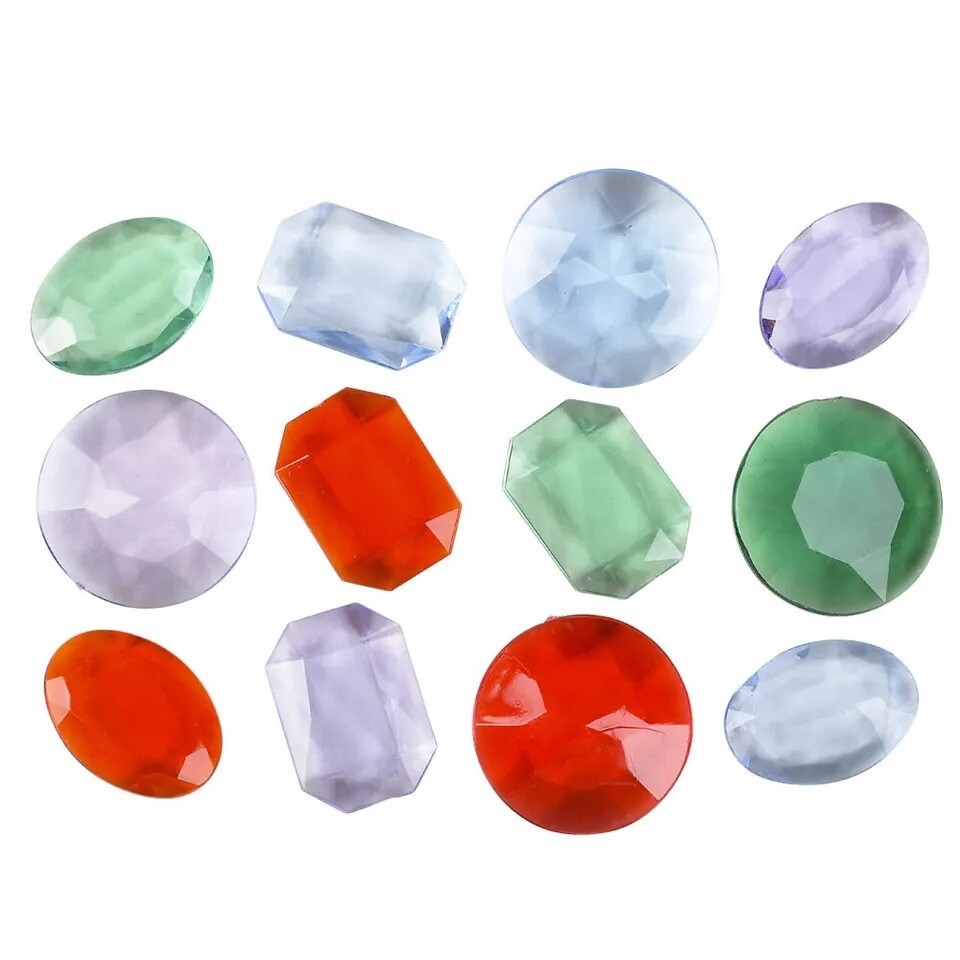 288 Large - Pirate Treasure Gems Jewelry Diamond Rhinestone Jewels Party Craft