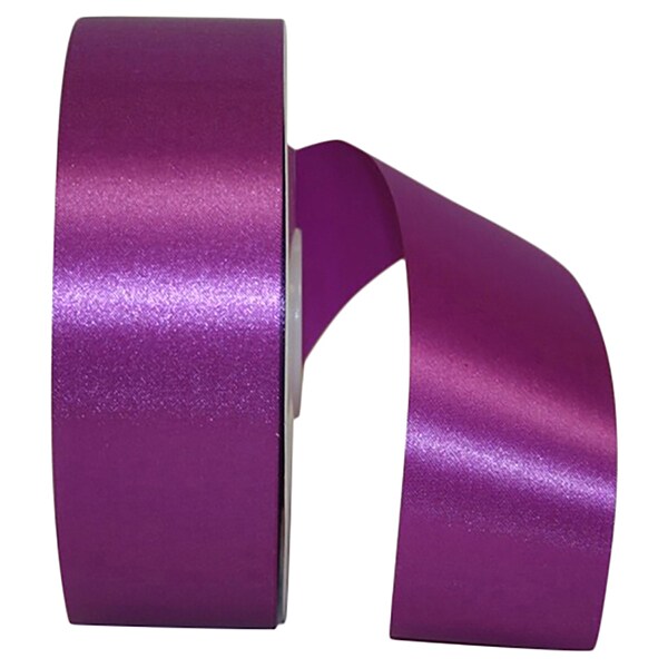 Florist Ribbons --- 1 ⅞ inch x 100 yards --- Satin / Acetate Supreme Cooler Ribbon -- Fuchsia Color