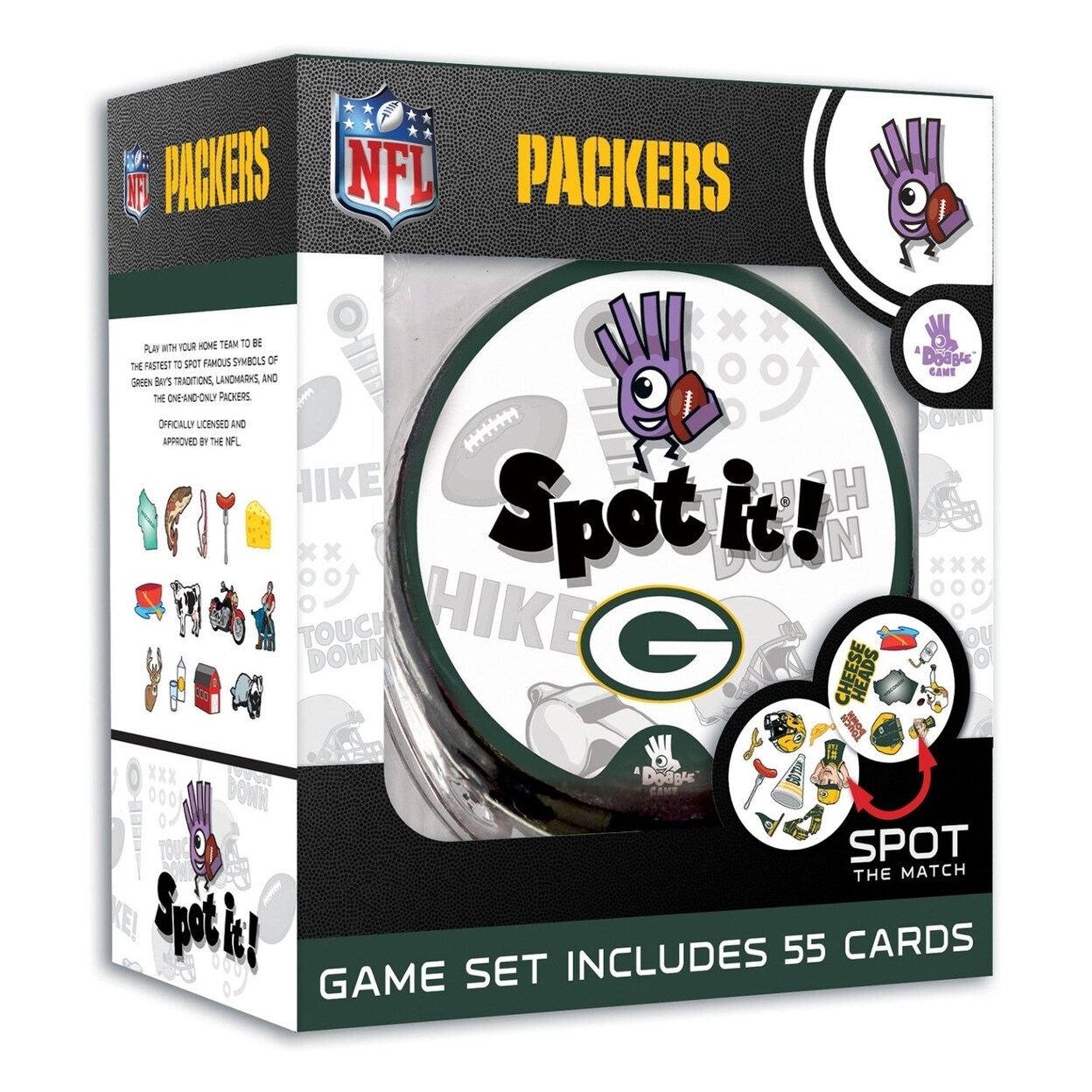 MasterPieces Green Bay Packers Spot It! Card Game