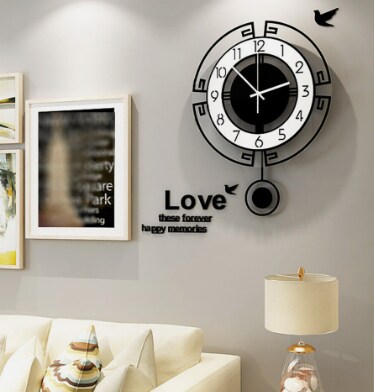 Kitcheniva Modern Large Silent Pendulum Wall Clock