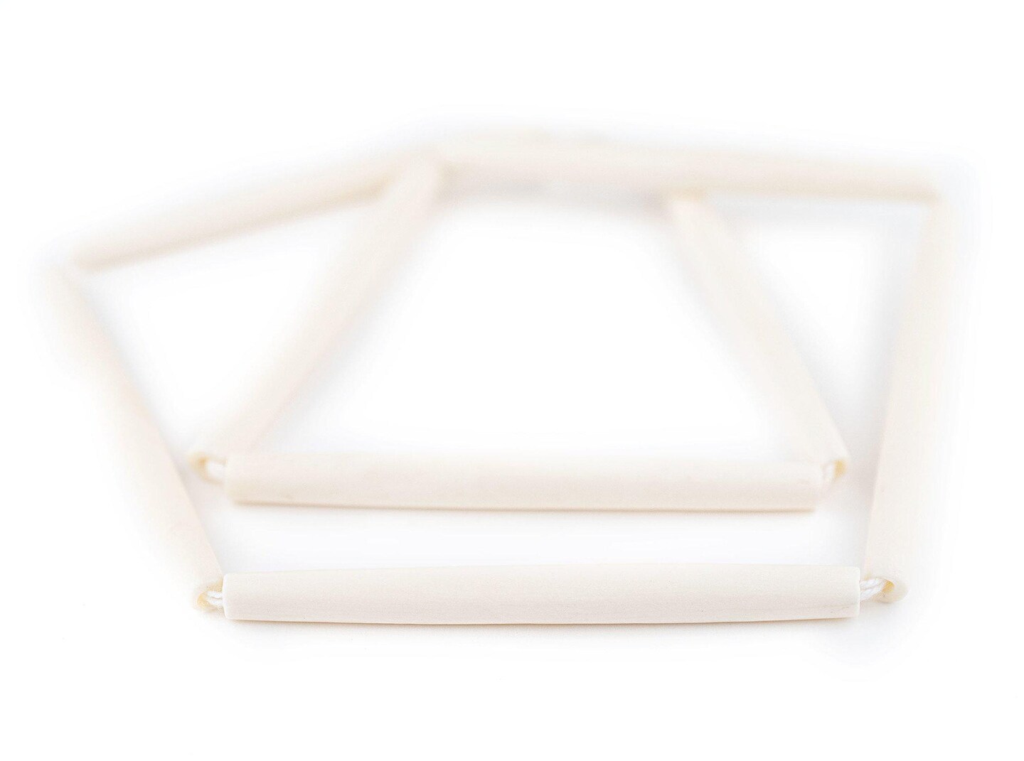 TheBeadChest White Bone Hair Pipe Beads (3 inches, 75mm)