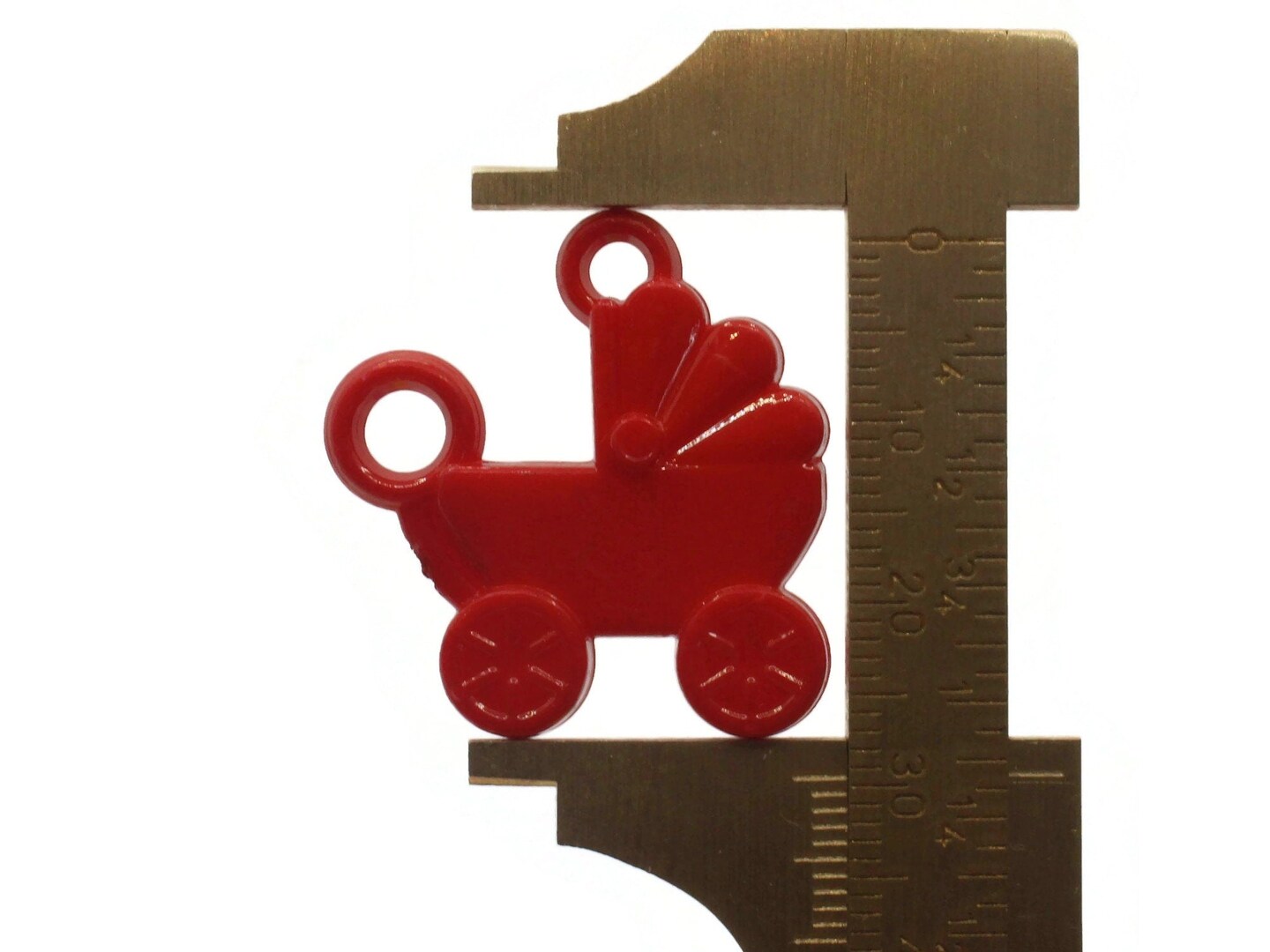 12 30mm Mixed Color Baby Buggy Plastic Pram Stroller Charms