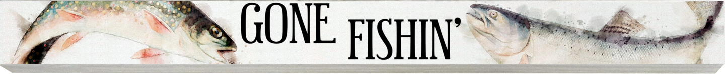 Lake and River Skinny Wood Signs