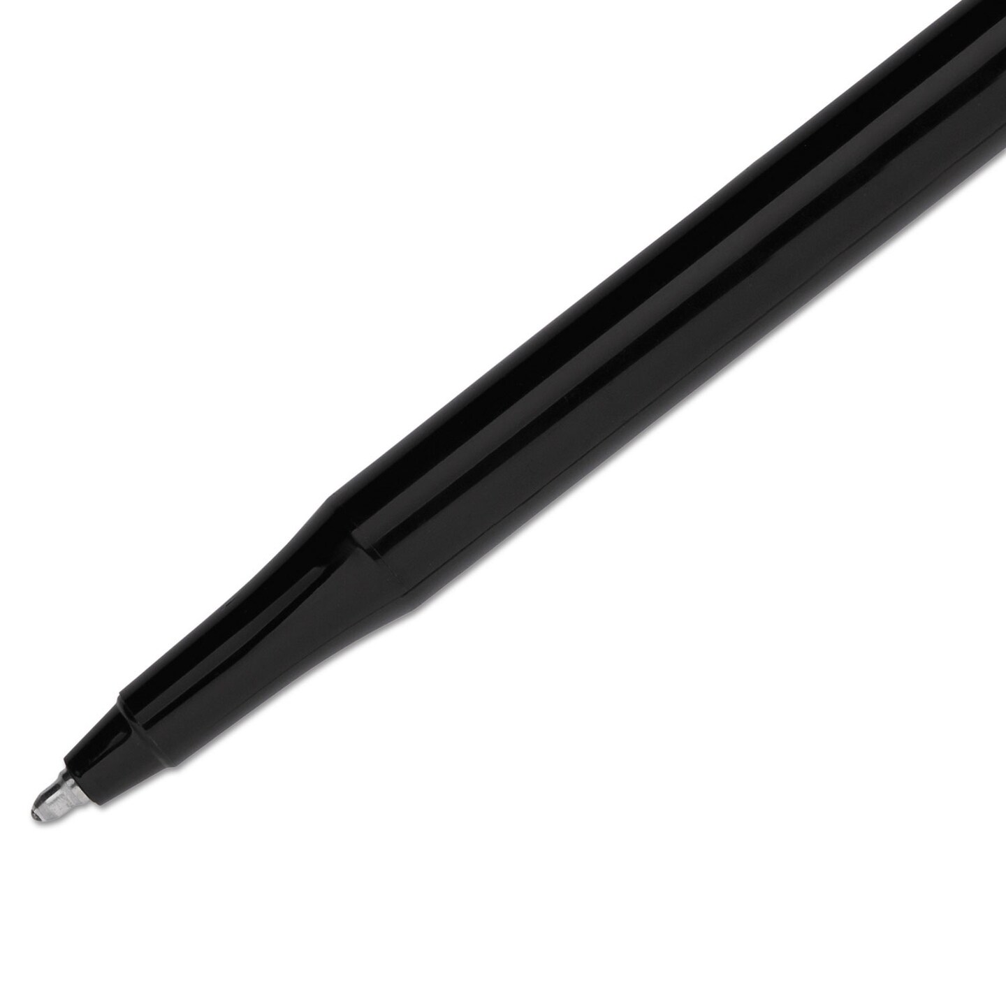 Papermate Eraser Mate Stick Ballpoint Pen, Black Barrel/Ink, Med Pt, 1.0 Mm
