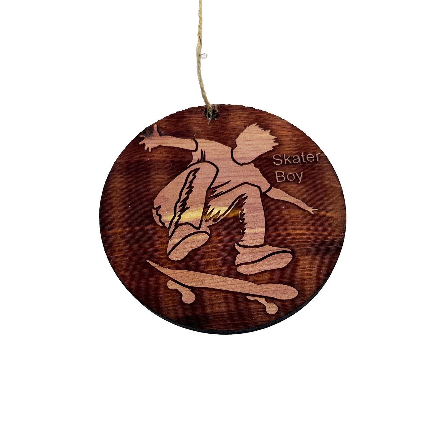 Skater Boy - Cedar Ornament Skater Boy - Cedar Ornament