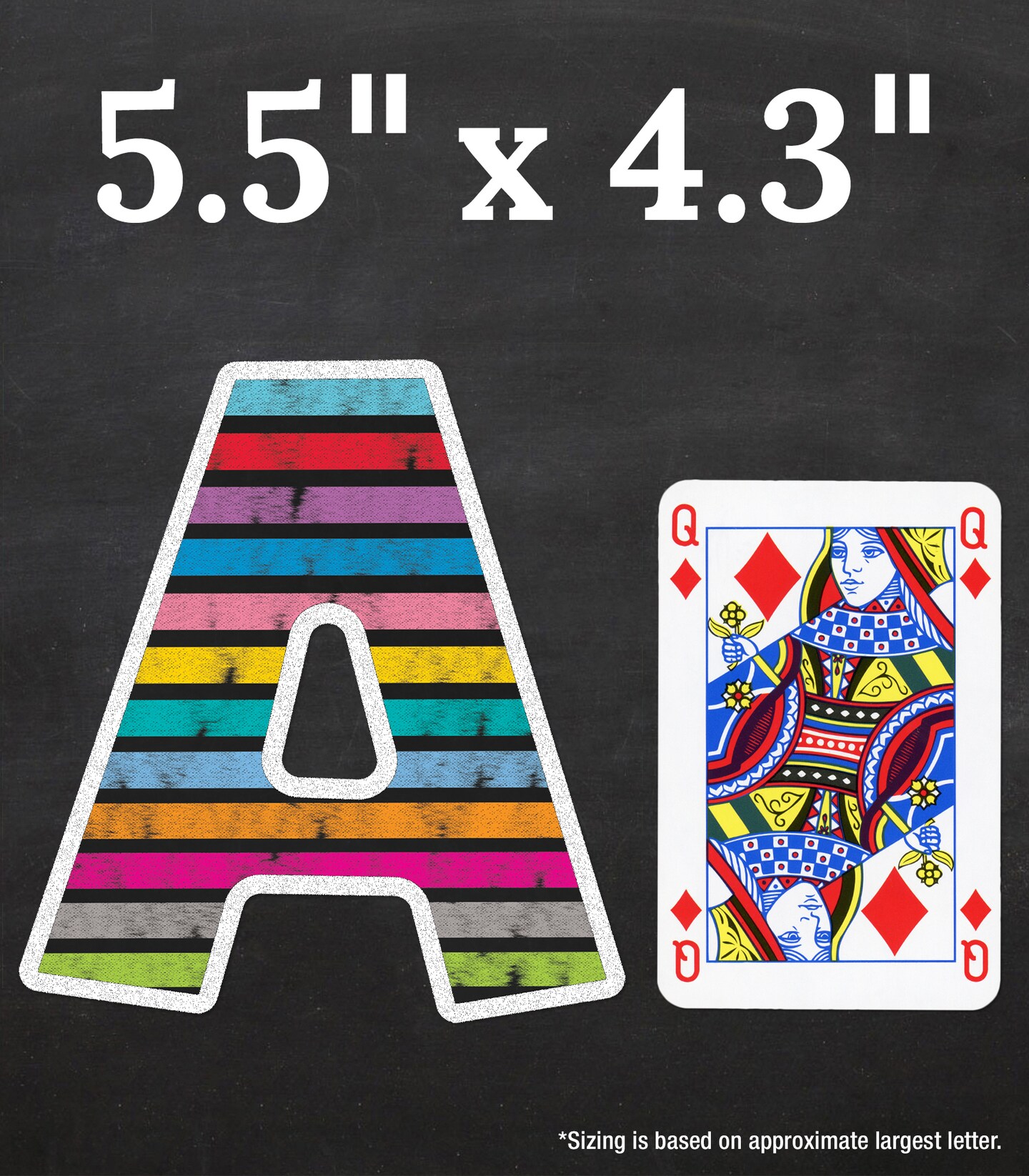 Carson Dellosa 76-Piece Chalkboard Cutout Letters, 4&#x22; Colorful Uppercase Alphabet, Numbers, Punctuation, and Symbols for Bulletin Board, Posterboard, Party, and Classroom Decor