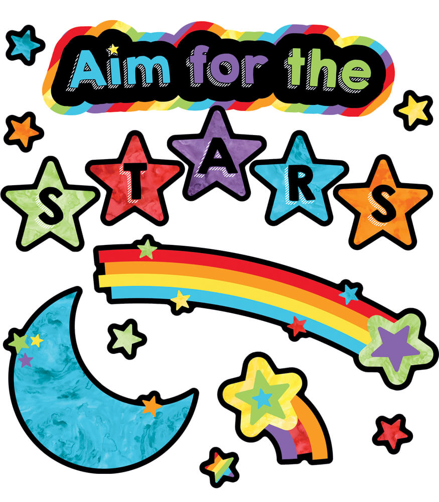 Carson Dellosa Education Aim for the Stars Mini Bulletin Board Set