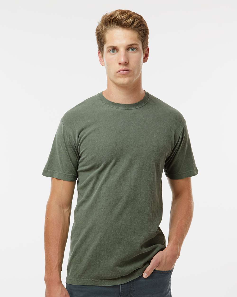Vintage Garment-Dyed Crewneck T-Shirt for Casual Retro & Everyday Lifestyle Wear