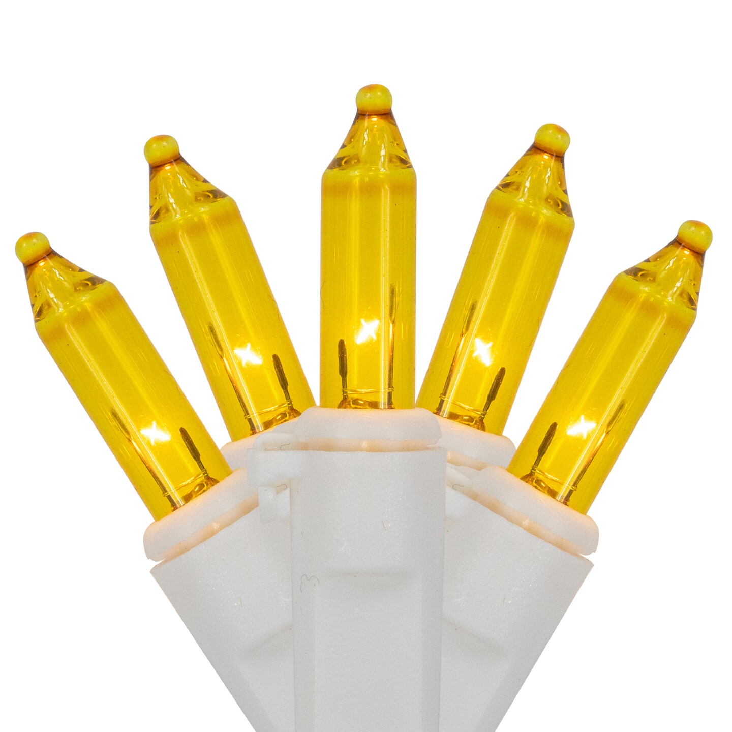 Northlight Mini Christmas Lights - Yellow - 20.25' White Wire - 100ct