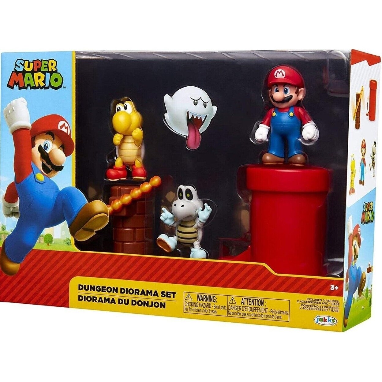 Super Mario Action Figure Dungeon Diorama Set Collectible Toy Game Accessory