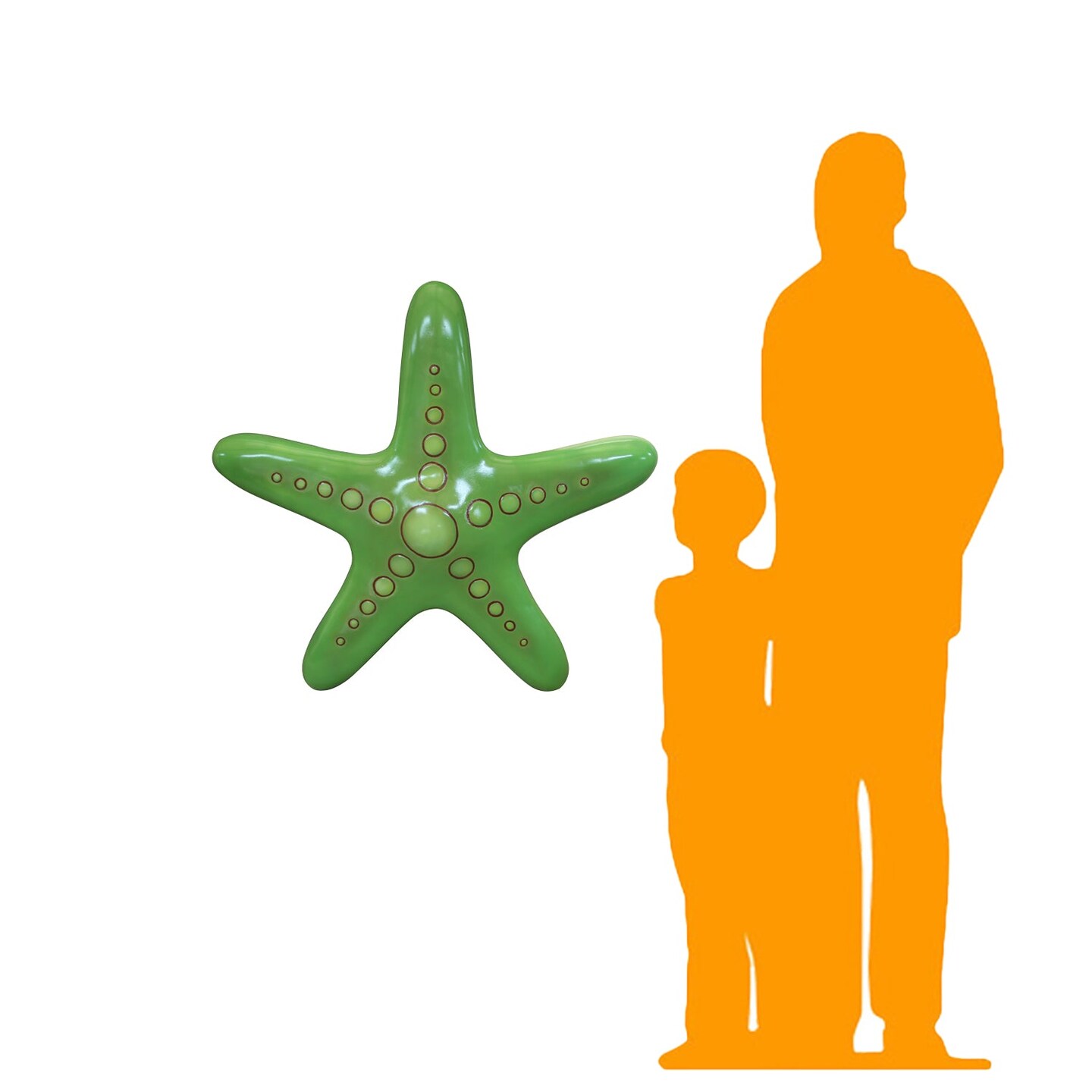 Comic Starfish Bubbles Statue