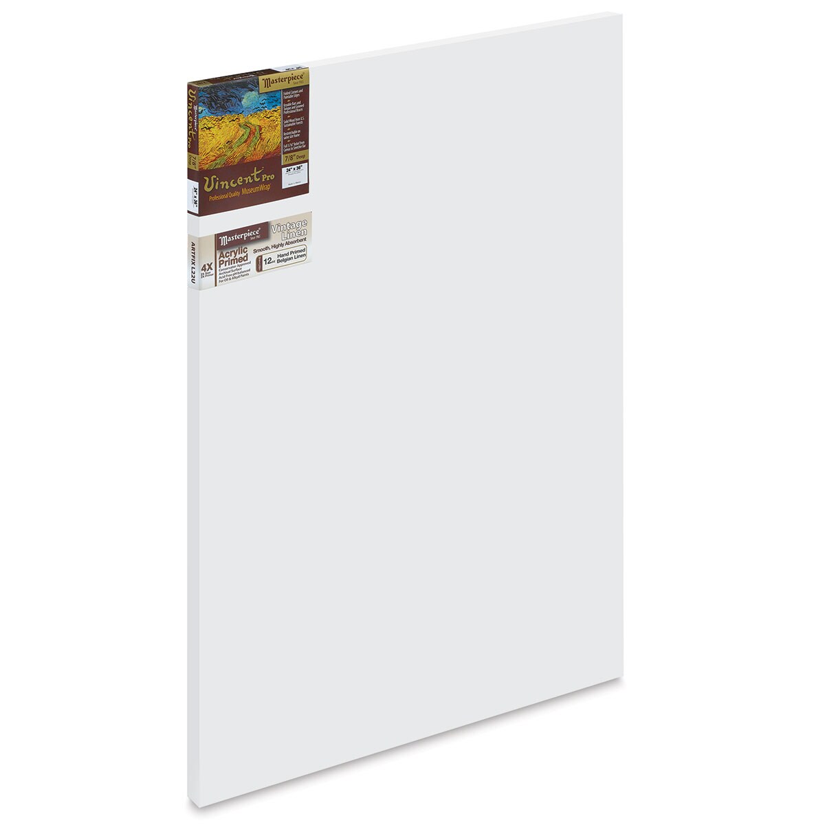 Masterpiece Vincent Pro Artfix Linen Canvas - 24&#x22; x 36&#x22;, Acrylic Primed