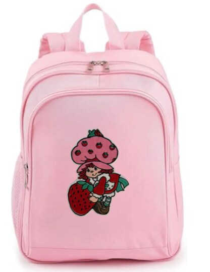 Strawberry Girl Inspired Retro Embroidered Iron On Doll 80’s Gen X Applique’ Patch