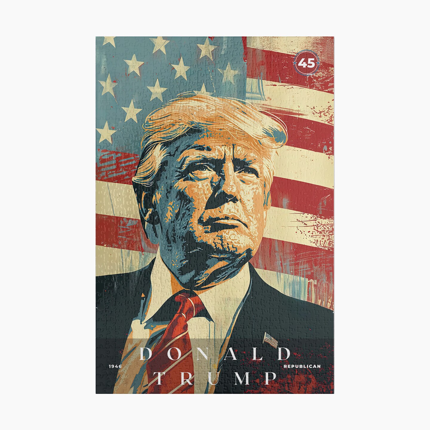 Donald Trump Jigsaw Puzzle, Family Game, Holiday Gift | S5