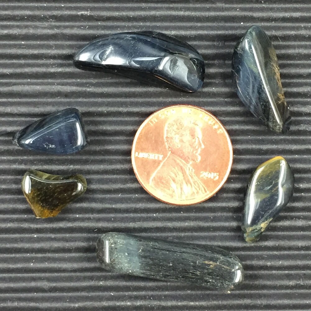 Blue Tiger Eye Crystal Chips &#x2013; Size XS