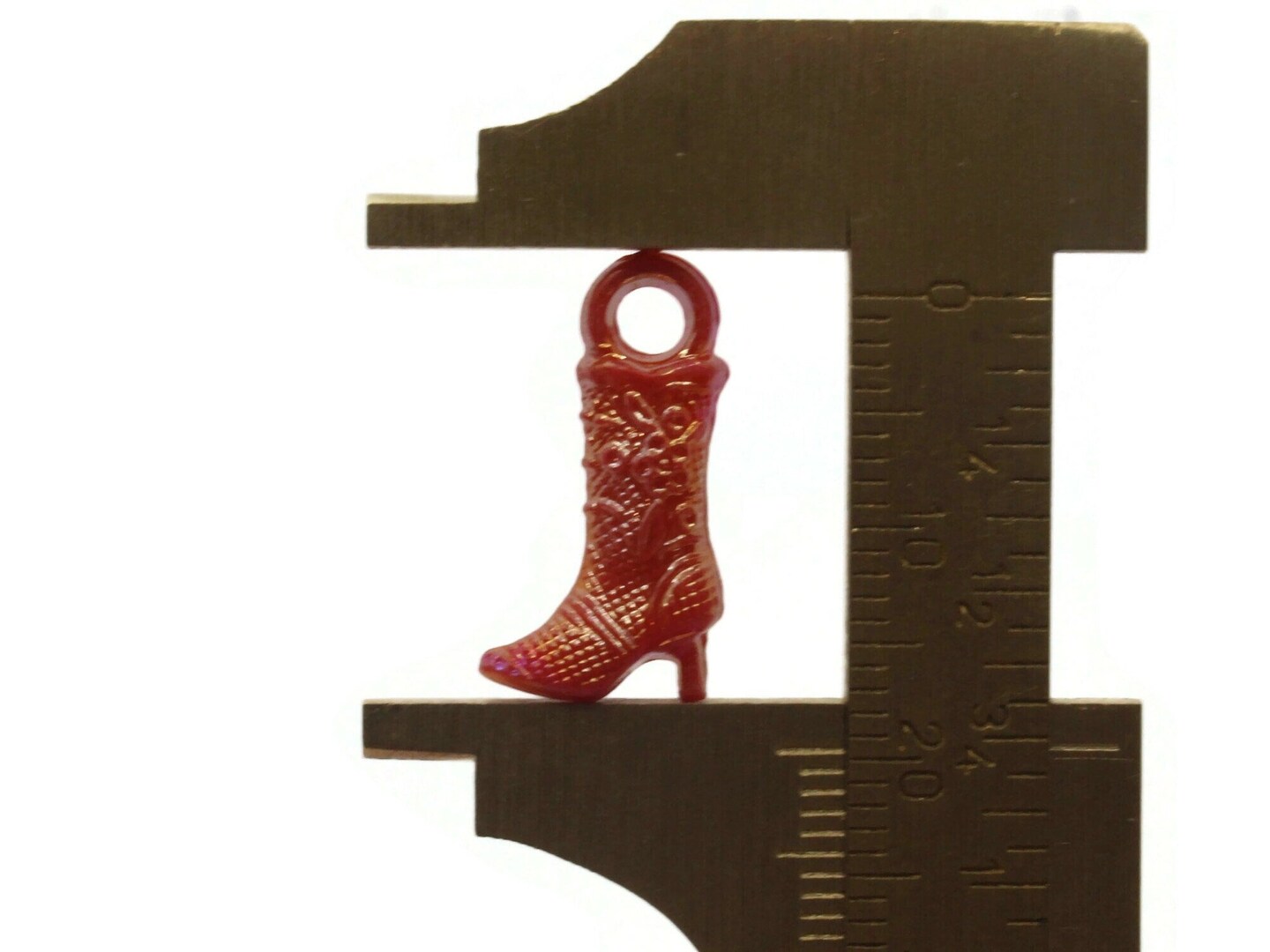 50 20mm High Heel Boot Mixed Color Plastic Shoe Charms