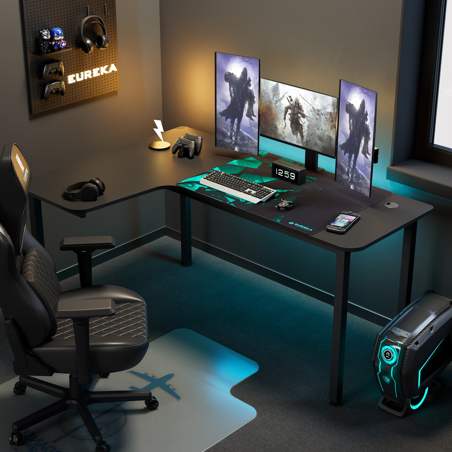 Eureka Ergonomic 60x23 L Shaped Office Desk