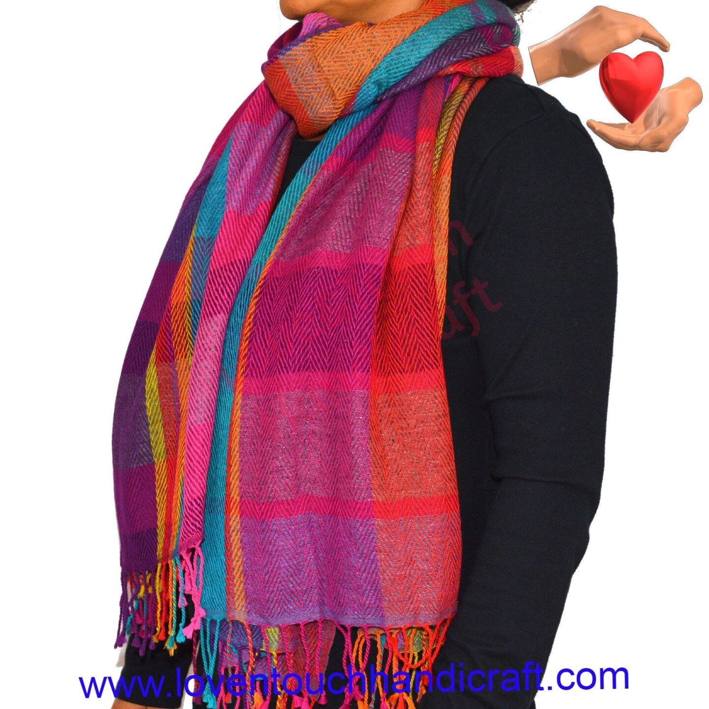 Pashmina Shawl, Soft Wool Wrap, Gift for Her, Christmas &#x26; Thanks Giving Gift, Kashmiri Stole, Scarf for Her, Knit Shawl, Light Weight, Bridal Shawl, Wedding Favors