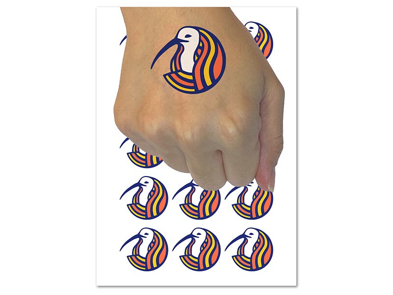 Thoth Head Egyptian God of Knowledge Temporary Tattoo Water Resistant Fake Body Art Set Collection (1 Sheet)