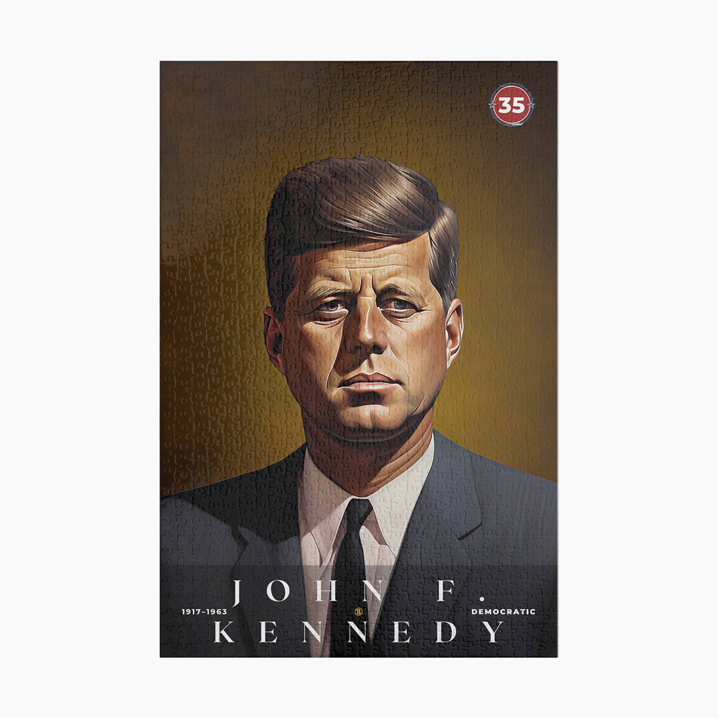 John F. Kennedy Jigsaw Puzzle, Family Game, Holiday Gift S6