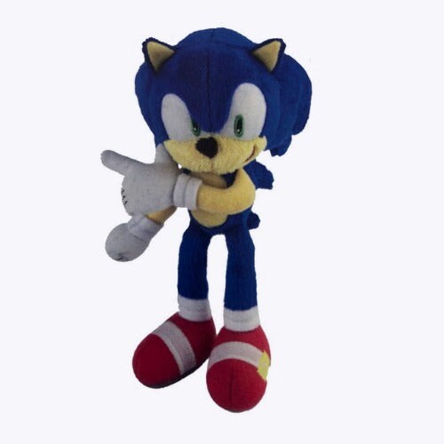 TOMY Plush Toy - Sonic the Hedgehog - Modern Sonic - 8 Inch - Finger Points Right