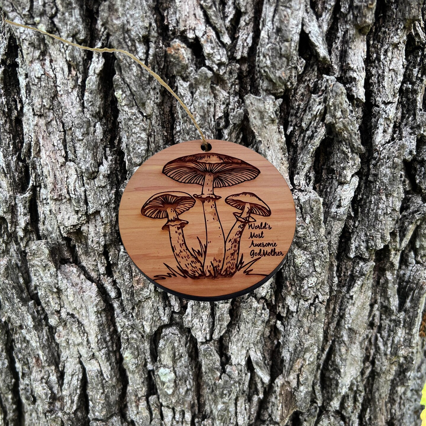 Toadstool - Cedar Ornament Toadstool - Cedar Ornament