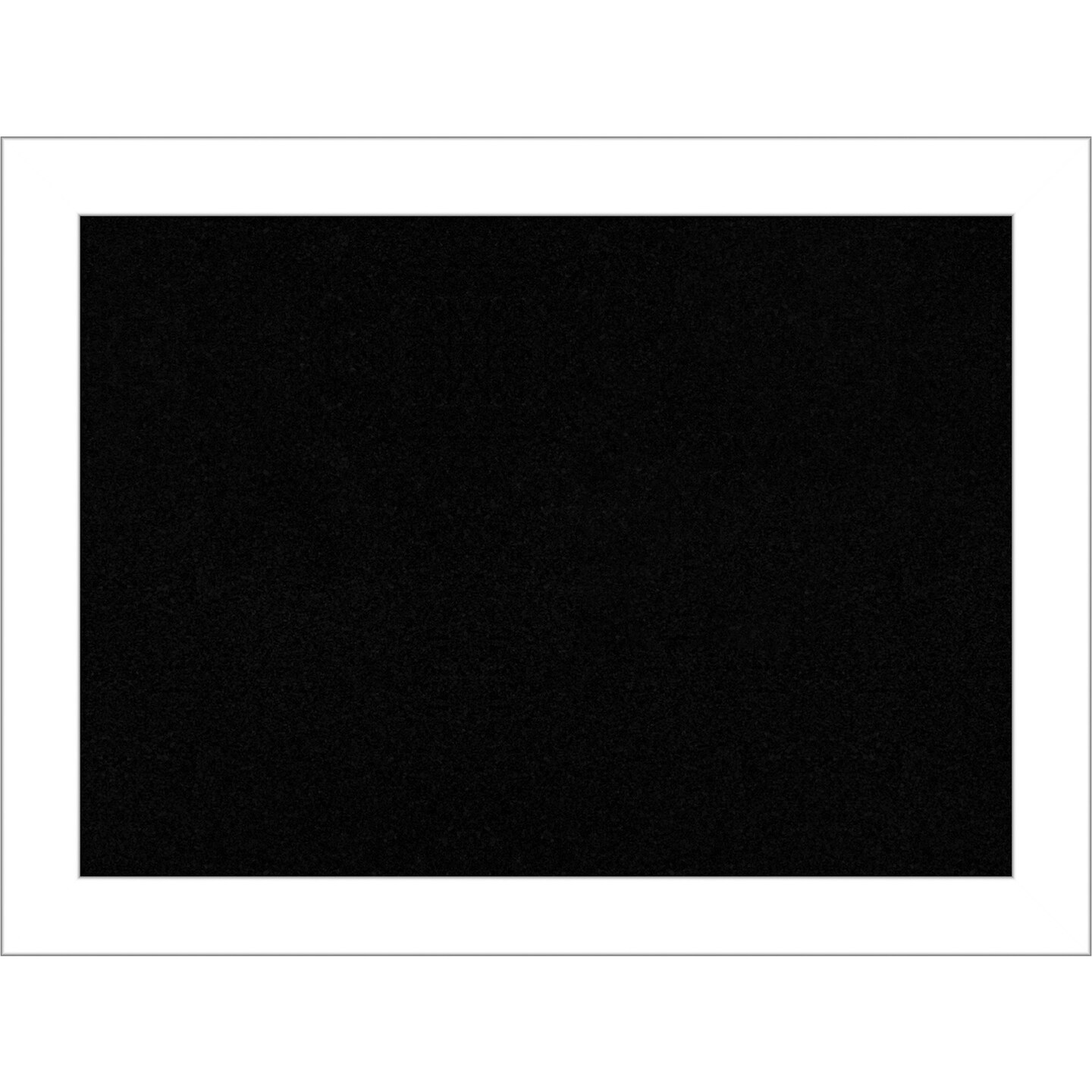 Wedge White Framed Corkboard, Black Cork