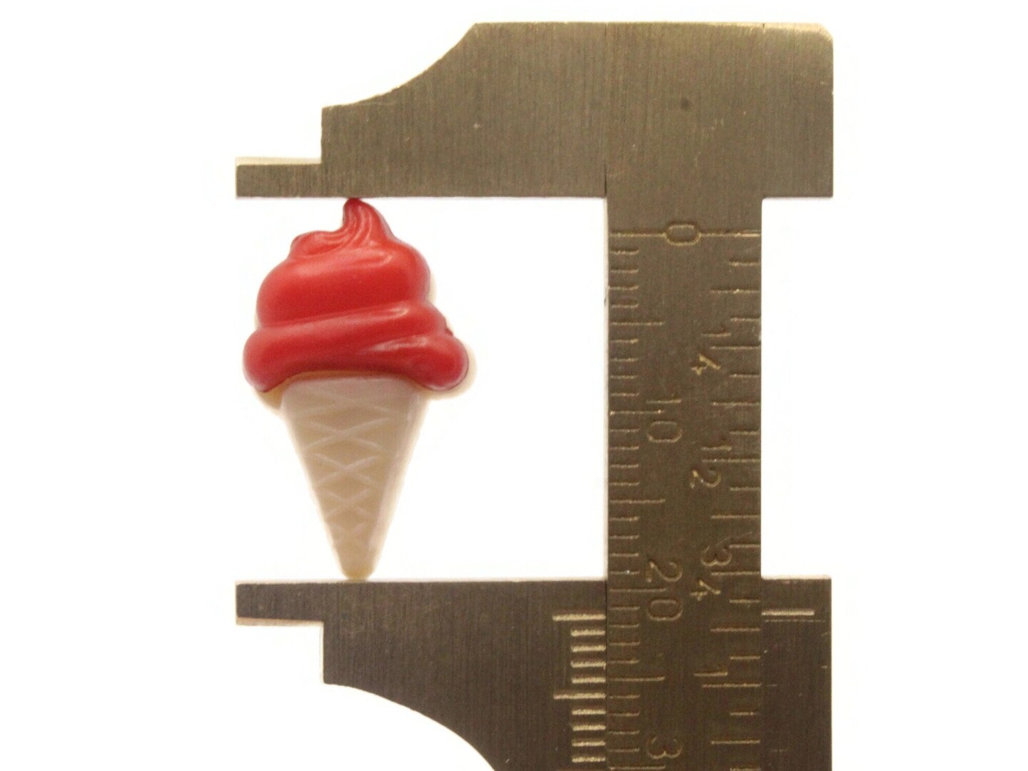 15 22mm Mixed Color Ice Cream Cone Plastic Shank Buttons