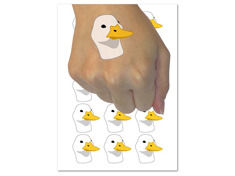 Amazon.com : Large 'Happy Duck' Temporary Tattoo (TO00042978) : Beauty &  Personal Care