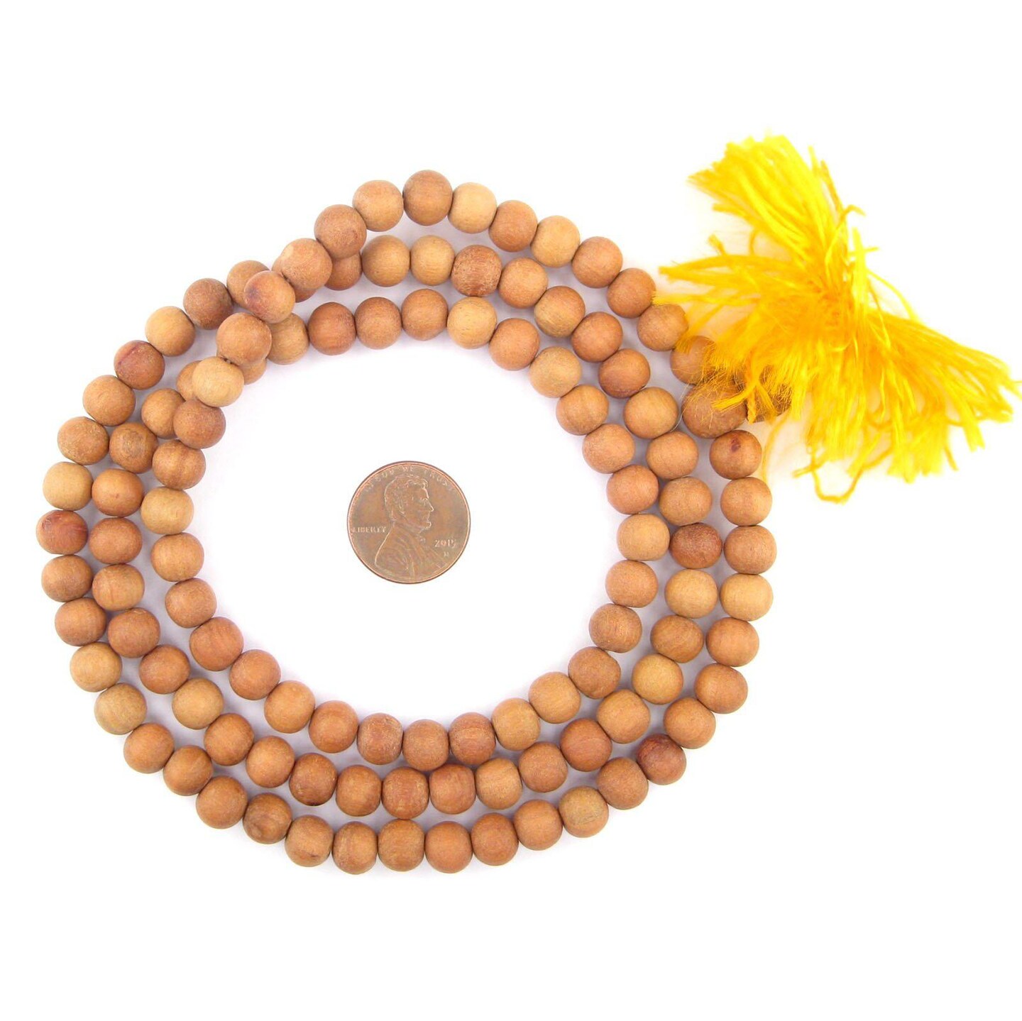 The Bead Chest 8mm Sandalwood Mala Beads: Fragrant Aromatic Wooden Meditation Beads for Yoga, Jewelry, Necklace, Chanting Genuine Nepal Product