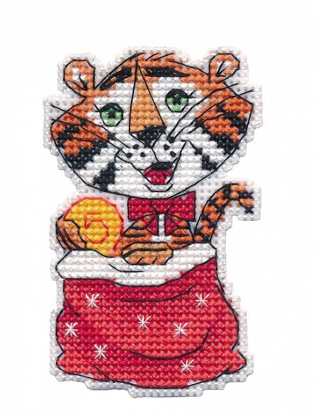 Money Tiger. Magnet 1435 Counted Cross Stitch Kit