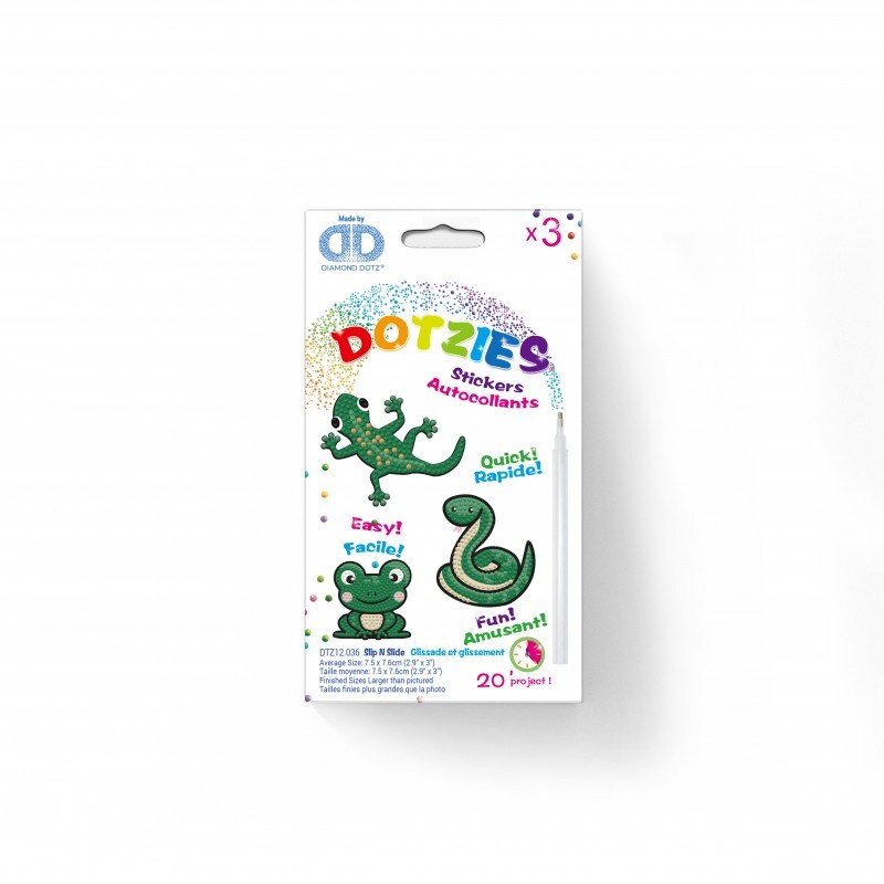 DIAMOND DOTZ Dotzies Set - 6 Motive Mit Diamantsteinchen Für Kinder Ab 8 Jahren
