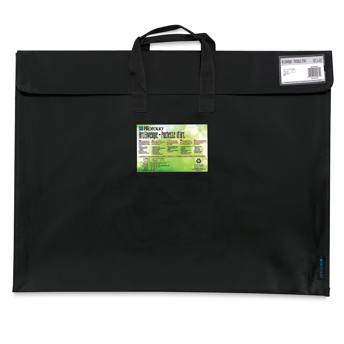 Itoya Art Profolio All-Weather Portfolio - 20&#x22; x 26&#x22;, Black