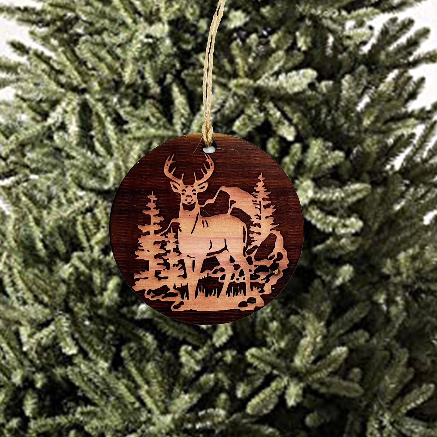 Colorado Deer - Cedar Ornament Colorado Deer - Cedar Ornament