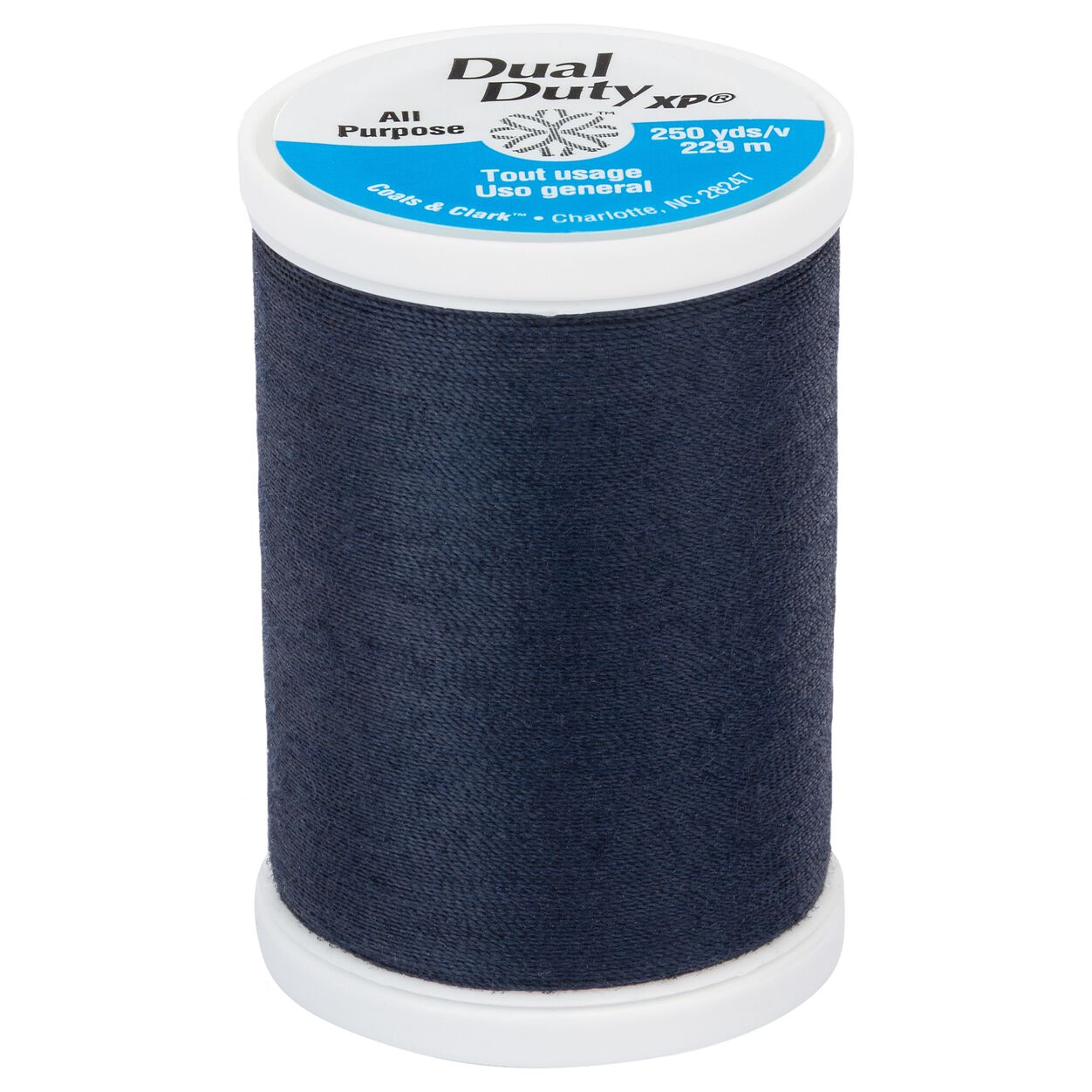 250 yards -- Dual Duty XP -- All Purpose Sewing Thread -- Indigo Color -- Ref. S910-4860 by Coats &#x26; Clark&#xAE;