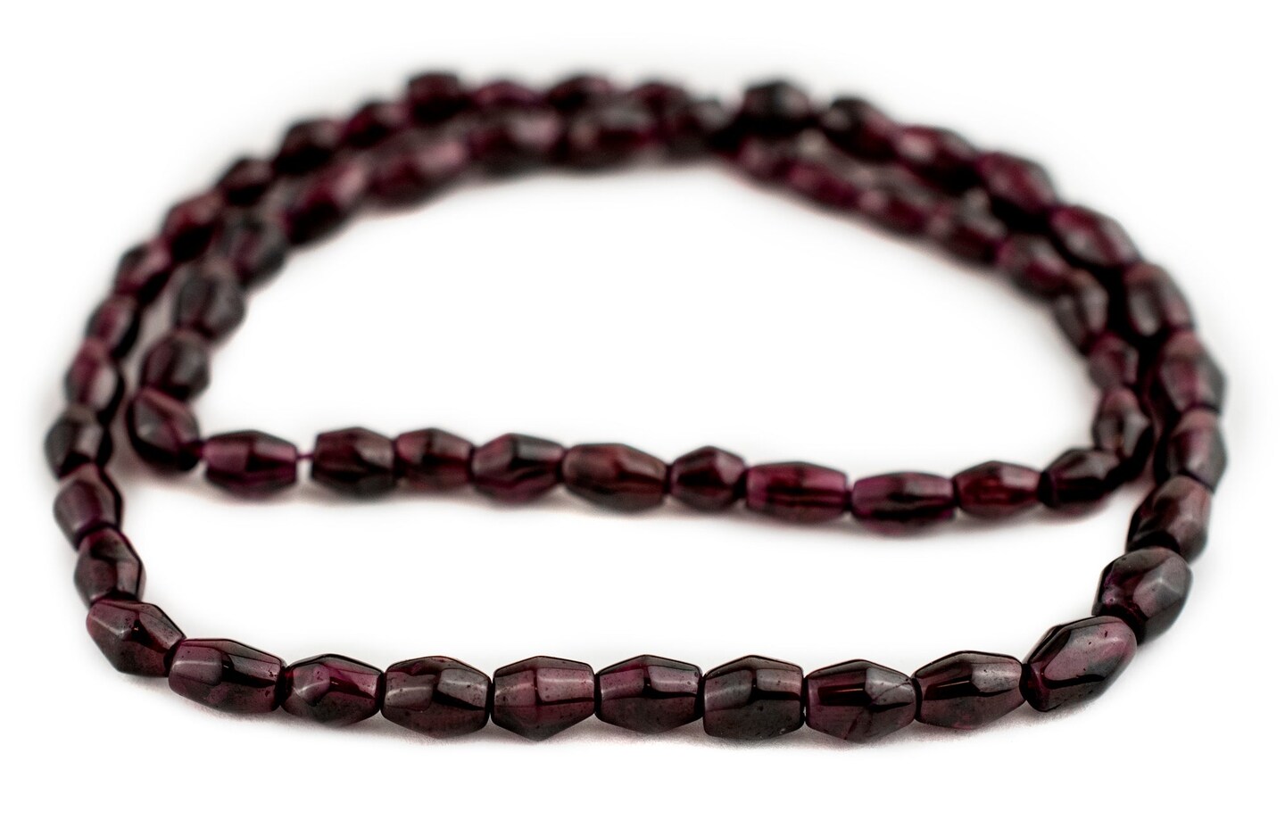 TheBeadChest Bicone Garnet Beads (4-6mm)