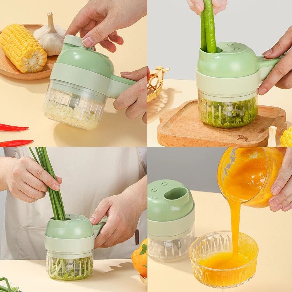 Kitcheniva 4 In 1 Handheld Electric Vegetable Fruit Slicer