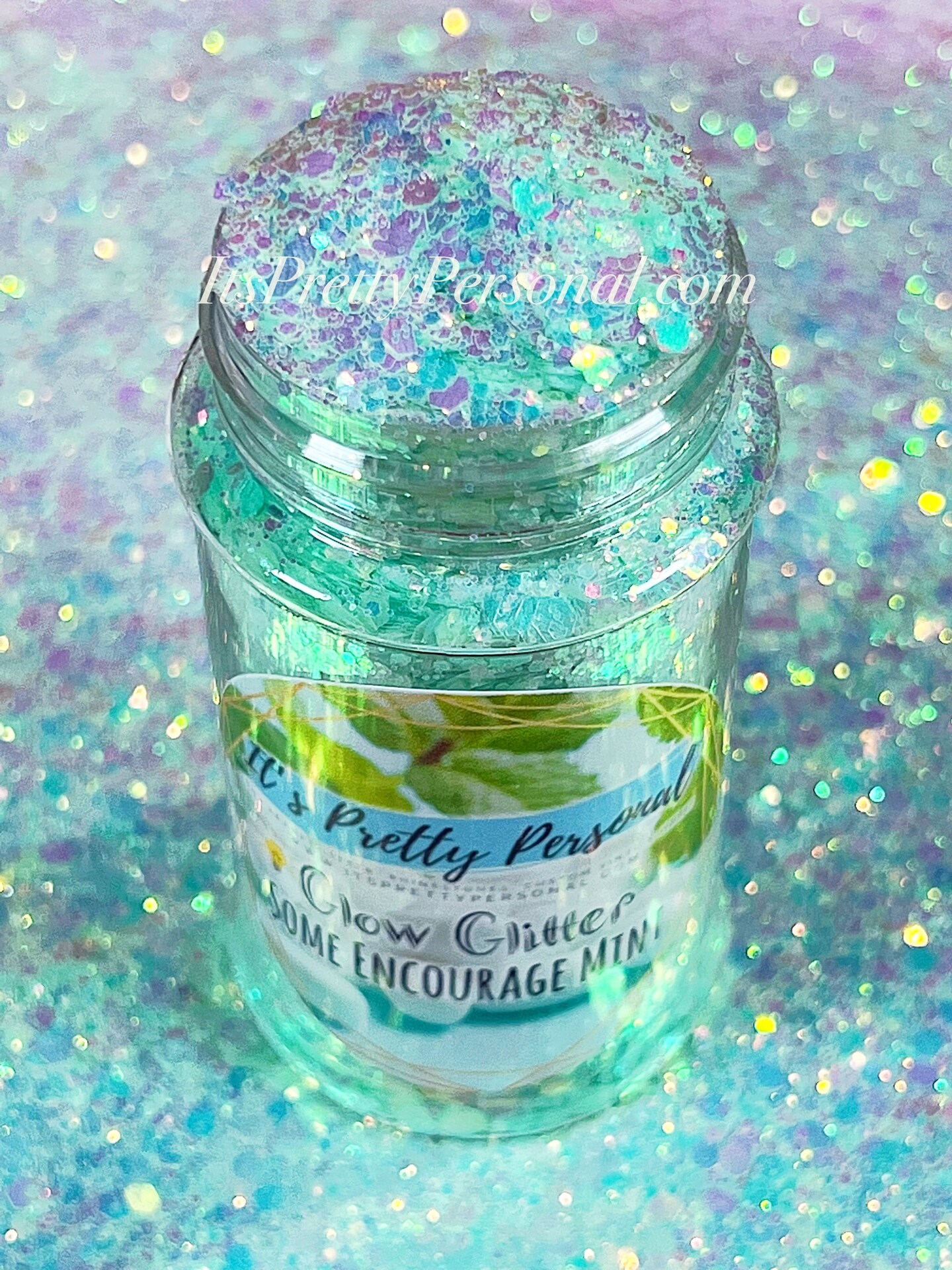 &#x201C;Some Encourage Mint&#x201D;- Mint Opal GLOW Glitter