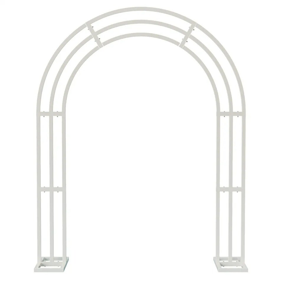 Floral Background Arch Outdoor Anti-rust Metal