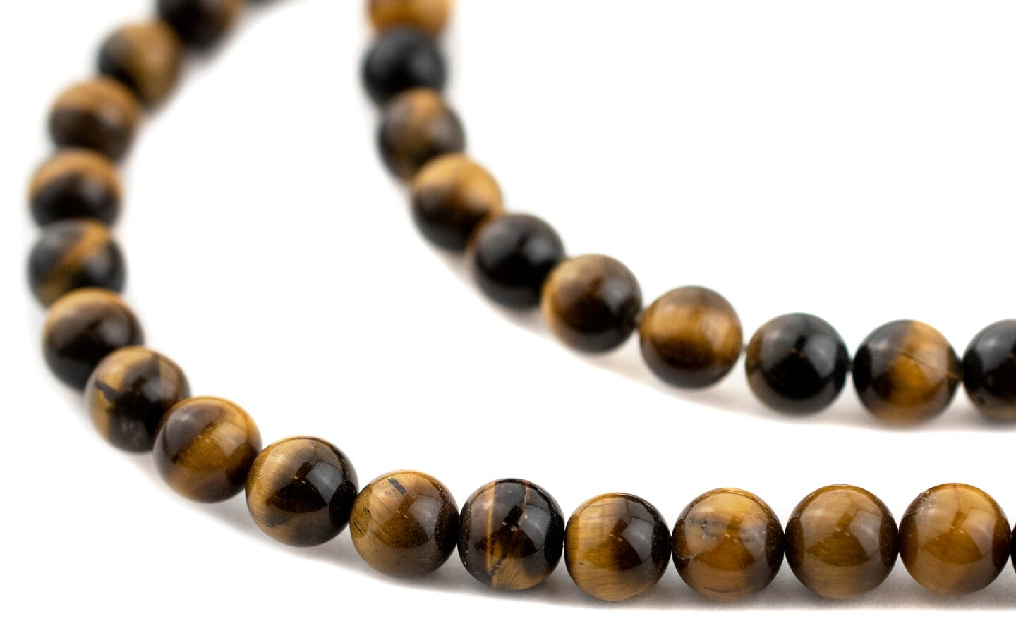 TheBeadChest Round Tiger Eye Beads (8mm)
