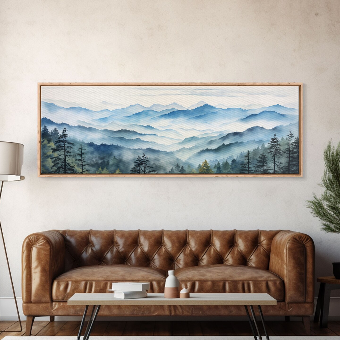 Original Large mountain online wall art Mountain painting Country painting farmhouse painting Scenery Frame wall art for home wall decor